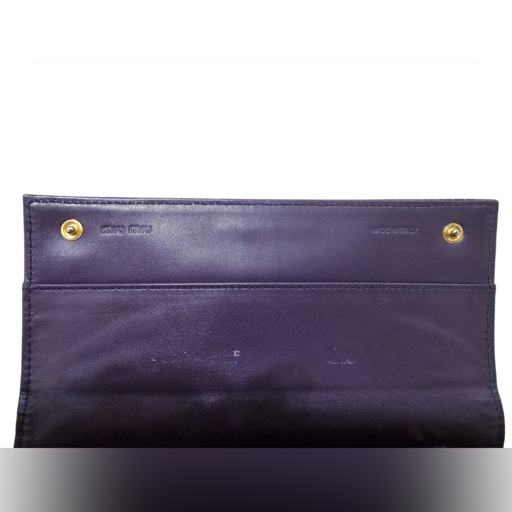 Miu miu purple long wallet - Picture 8 of 8